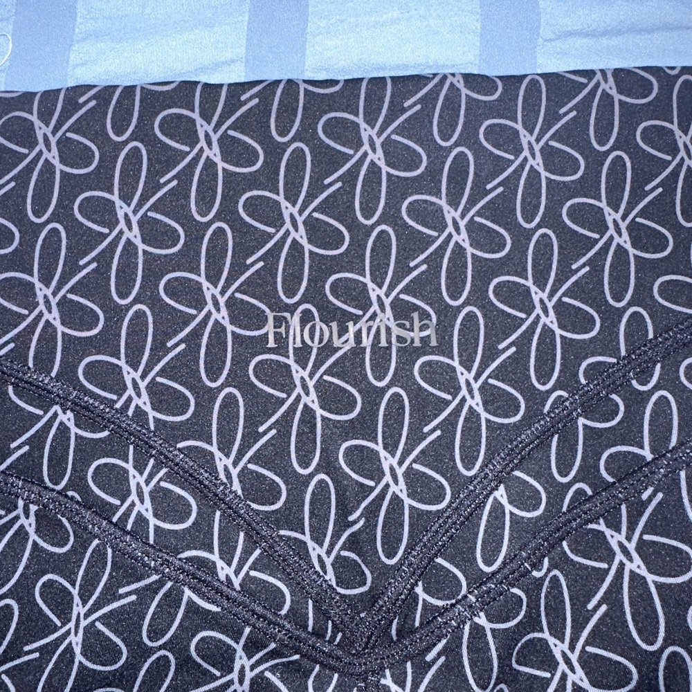 Women's Black Patterned Shorts